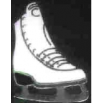 WHITE FIGURE SKATE ICE SKATING PIN